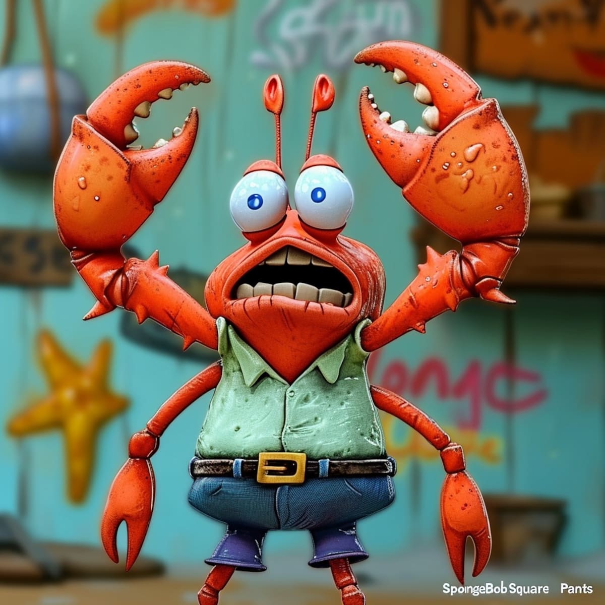 Expresiones únicas: IA capta la esencia de Don Cangrejo.