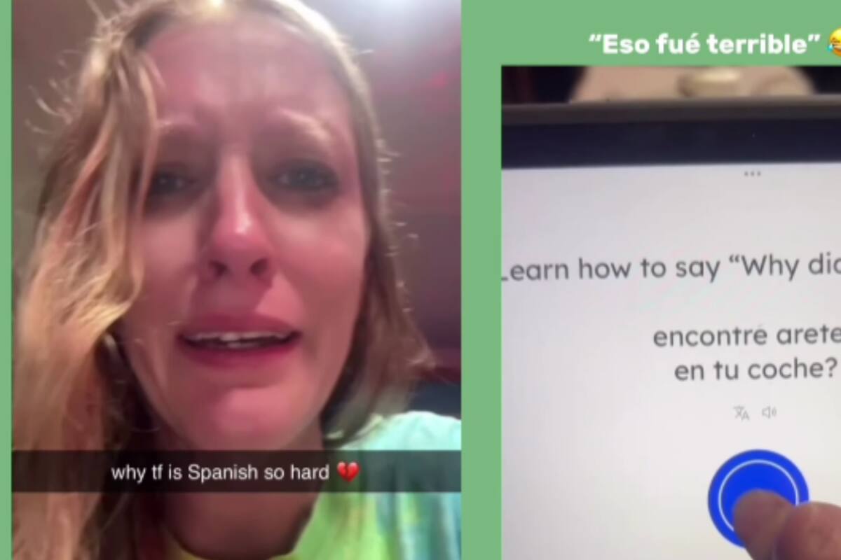 “¿Por qué el español es tan difícil?”: estadounidense se vuelve viral por su mala pronunciación y el llanto por la frustración