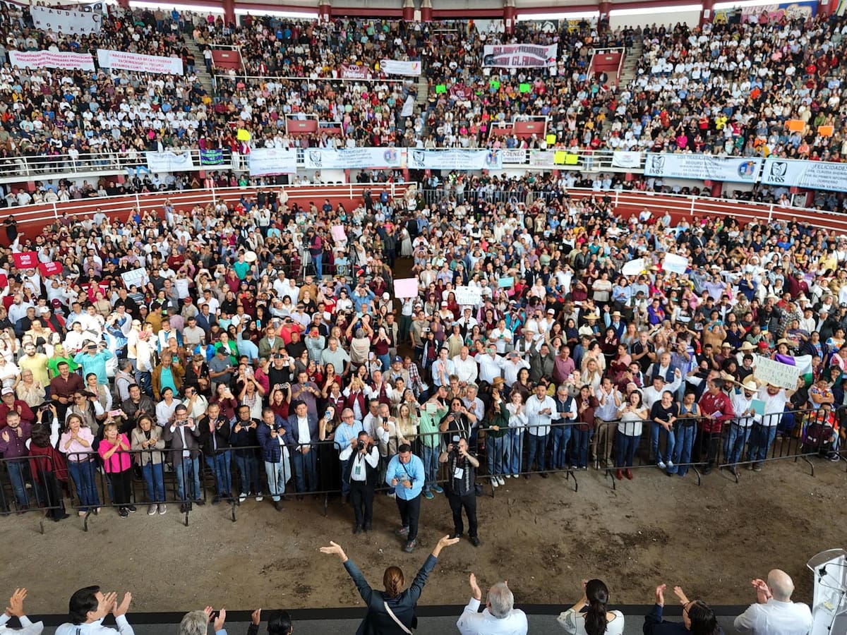 Morelia, Michoacán, México. 14 de septiembre 2025. La presidenta constitucional de los Estados Unidos Mexicanos, la Doctora Claudia Sheinbaum Pardo en La transformación avanza en Michoacán. | Foto: José Luis Conde /Presidencia