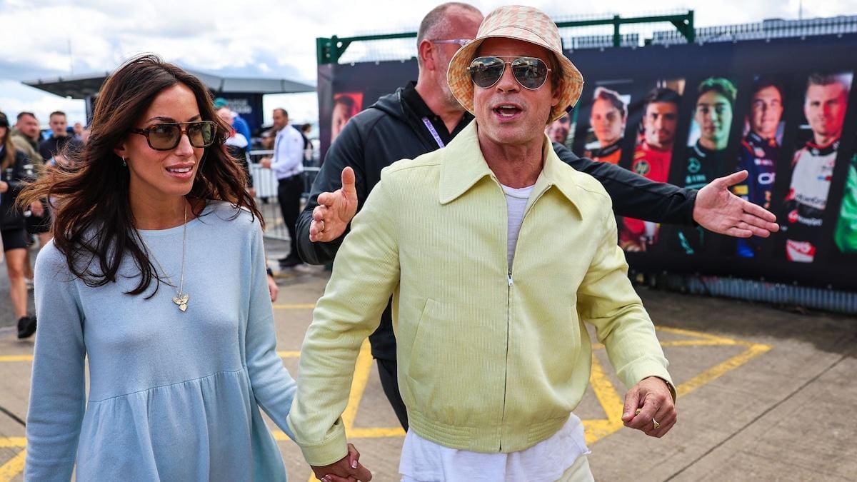 Brad Pitt con su pareja Inés de Ramón | Foto: Captura de redes sociales / Archivo GH