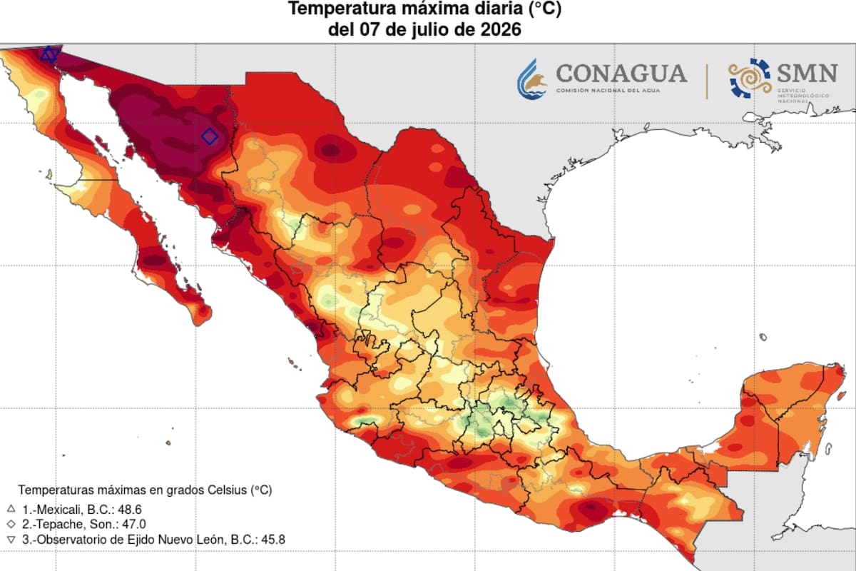 Calor no suelta a Mexicali: suma tres días como la ciudad más caliente de México