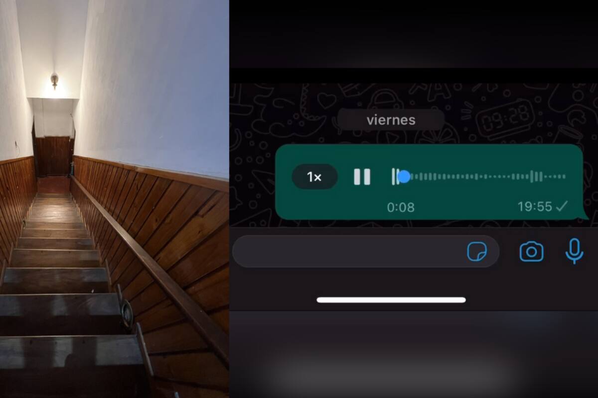 VIRAL: hombre se cae de las escaleras y el accidente queda grabado en un audio de WhatsApp