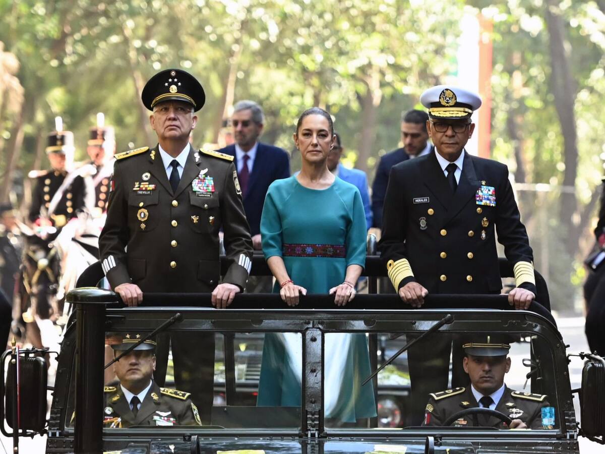 La presidenta Claudia Sheinbaum encabezó la conmemoración por el 112 Aniversario de la Marcha de la Lealtad se en el Castillo de Chapultepec, Ciudad de México. | Crédito: X @Claudiashein
