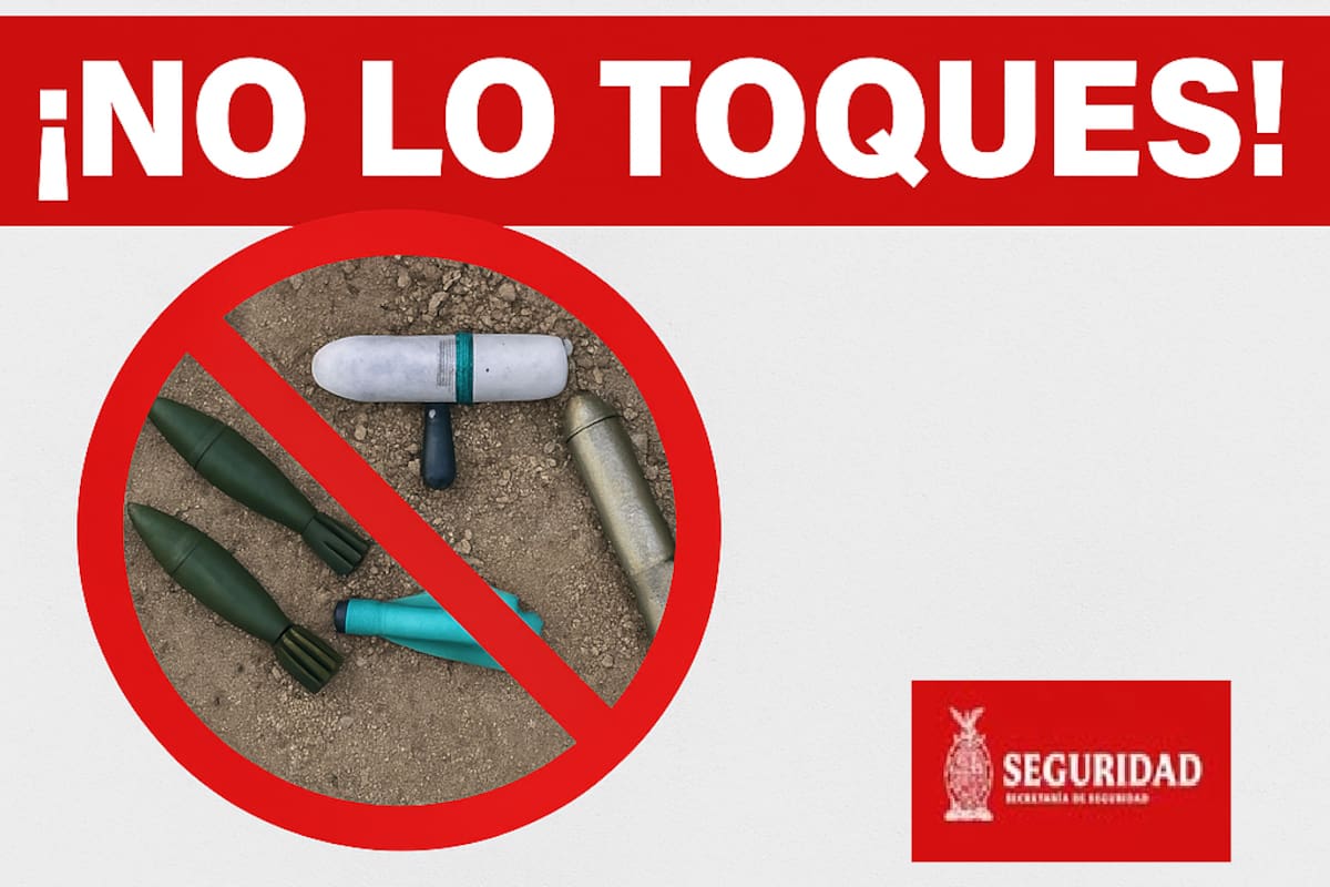 Lanzan alerta en Sinaloa por posible presencia de artefactos explosivos