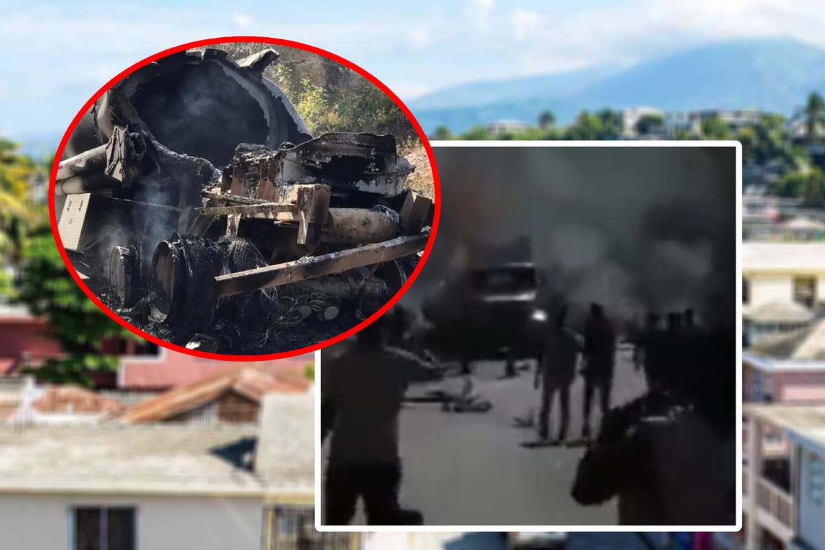 Explota camión cisterna en Haití: 15 muertos y 40 heridos
