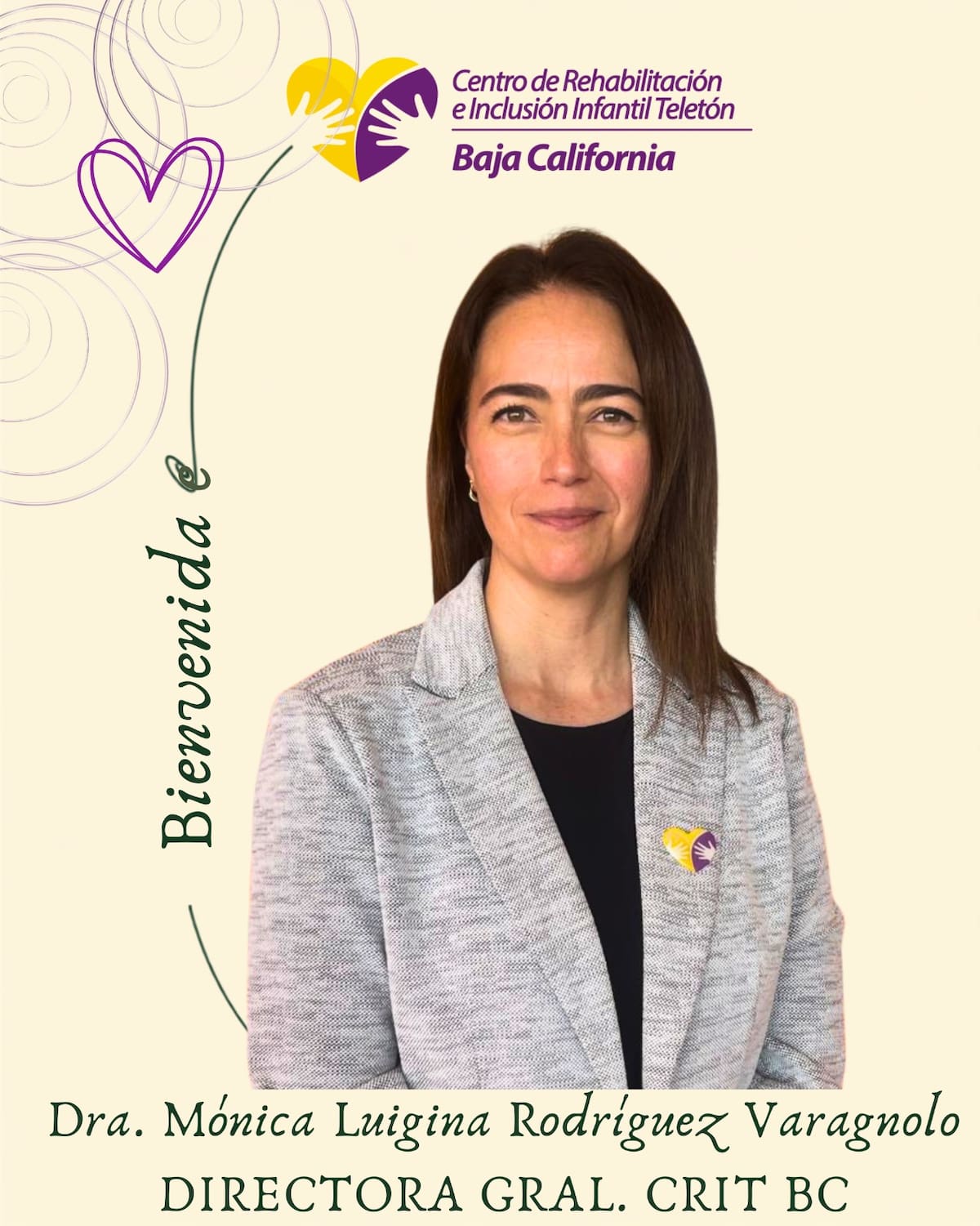 La nueva directora del CRIT Baja California buscará fortalecer la recaudación de fondos para ampliar la atención a niñas, niños y adolescentes con discapacidad y autismo.
Foto: Cortesía.