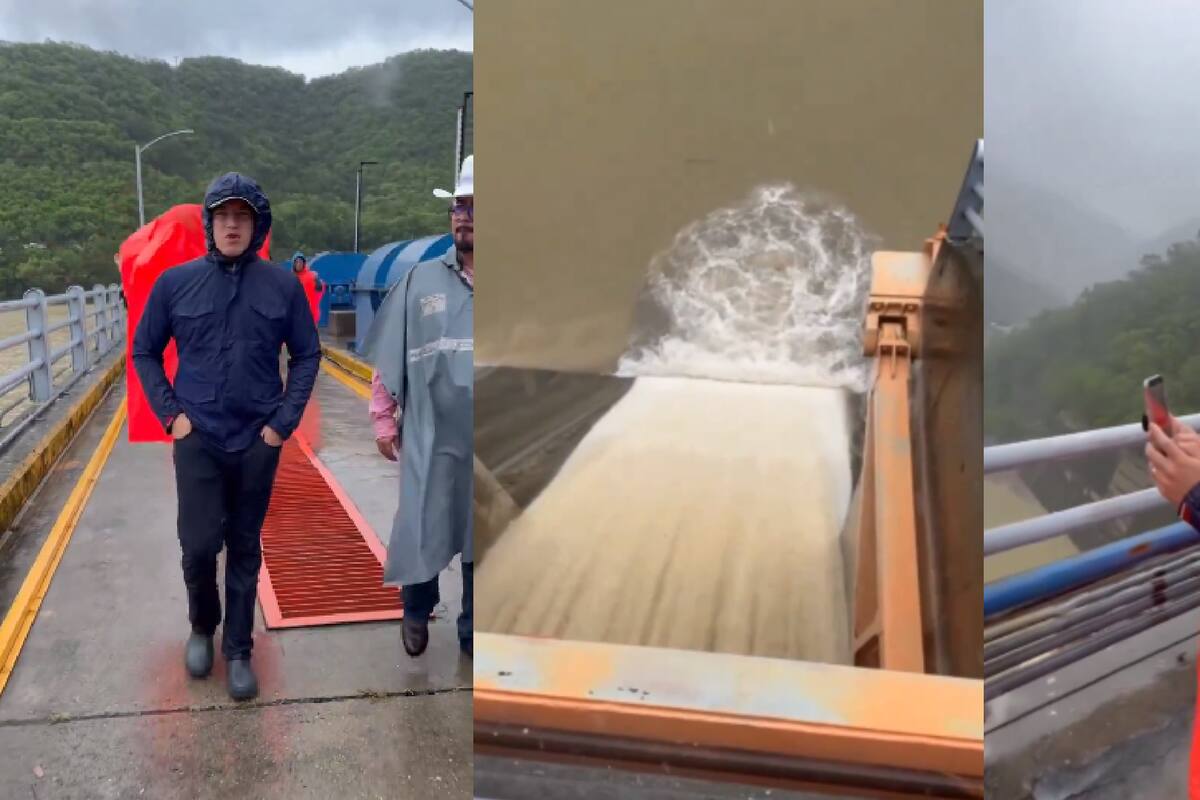 VIDEO: Por desbordamiento, abren compuertas de la presa “La Boca” en Nuevo León