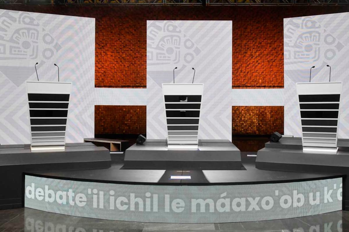 Los candidatos llegan al lugar del tercer debate presidencial