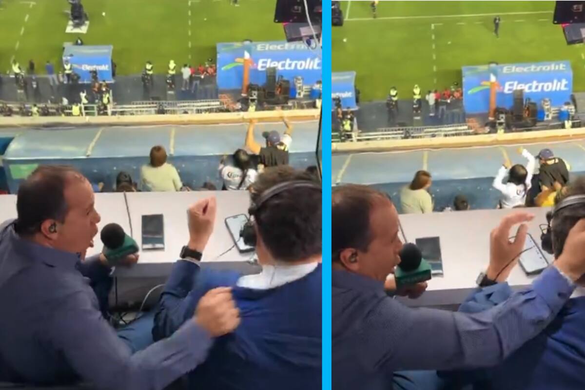Cuauhtémoc Blanco ‘desgreña' a David Faitelson tras gol del América en su victoria frente a Cruz Azul