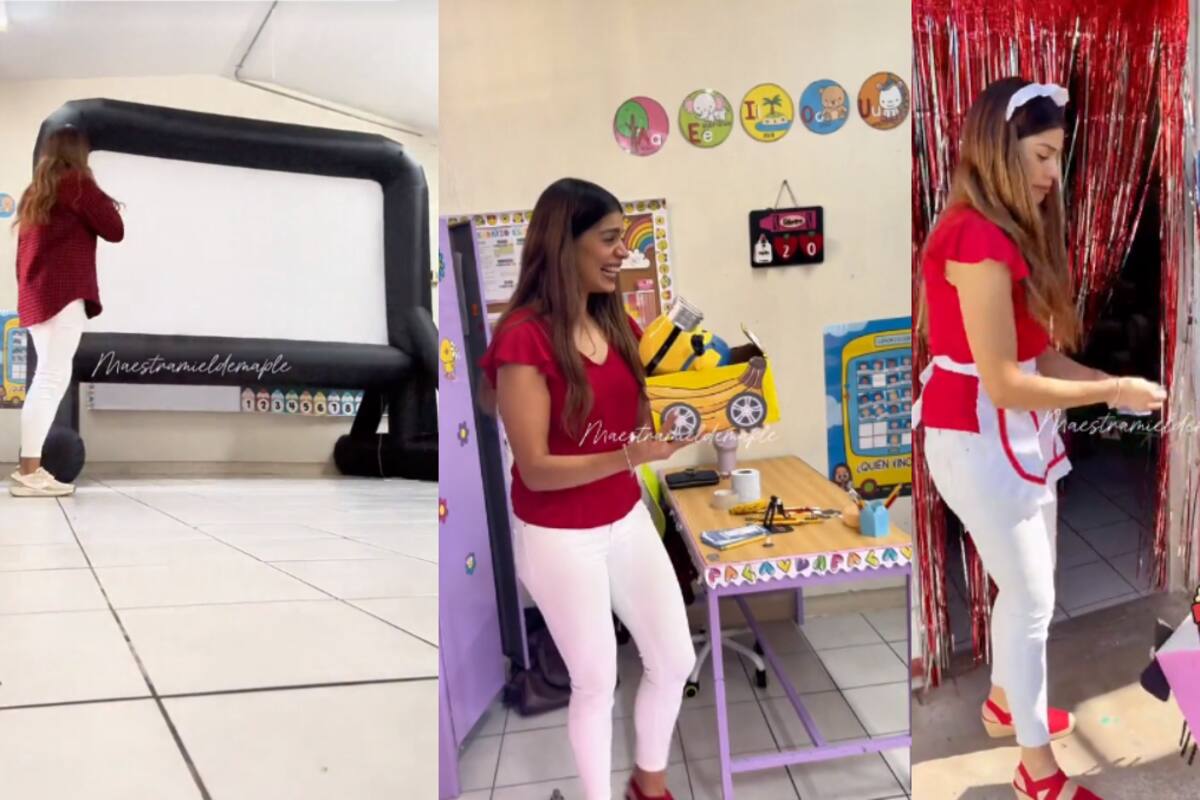 VIRAL: maestra se gana el cariño de todos al prepararle un “autocinema” a sus estudiantes