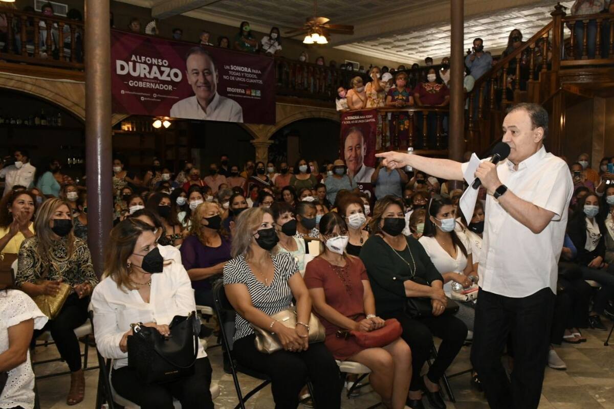 Elecciones Sonora 2021: "En nuestro Gobierno trabajaremos por la independencia de la mujer sonorense", Alfonso Durazo