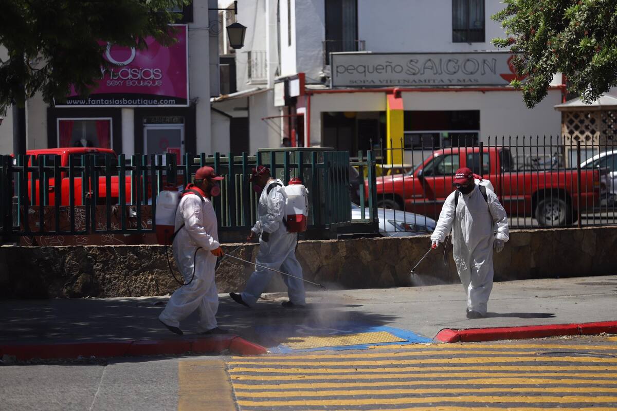 Sanitiza Municipio puntos rojos de coronavirus