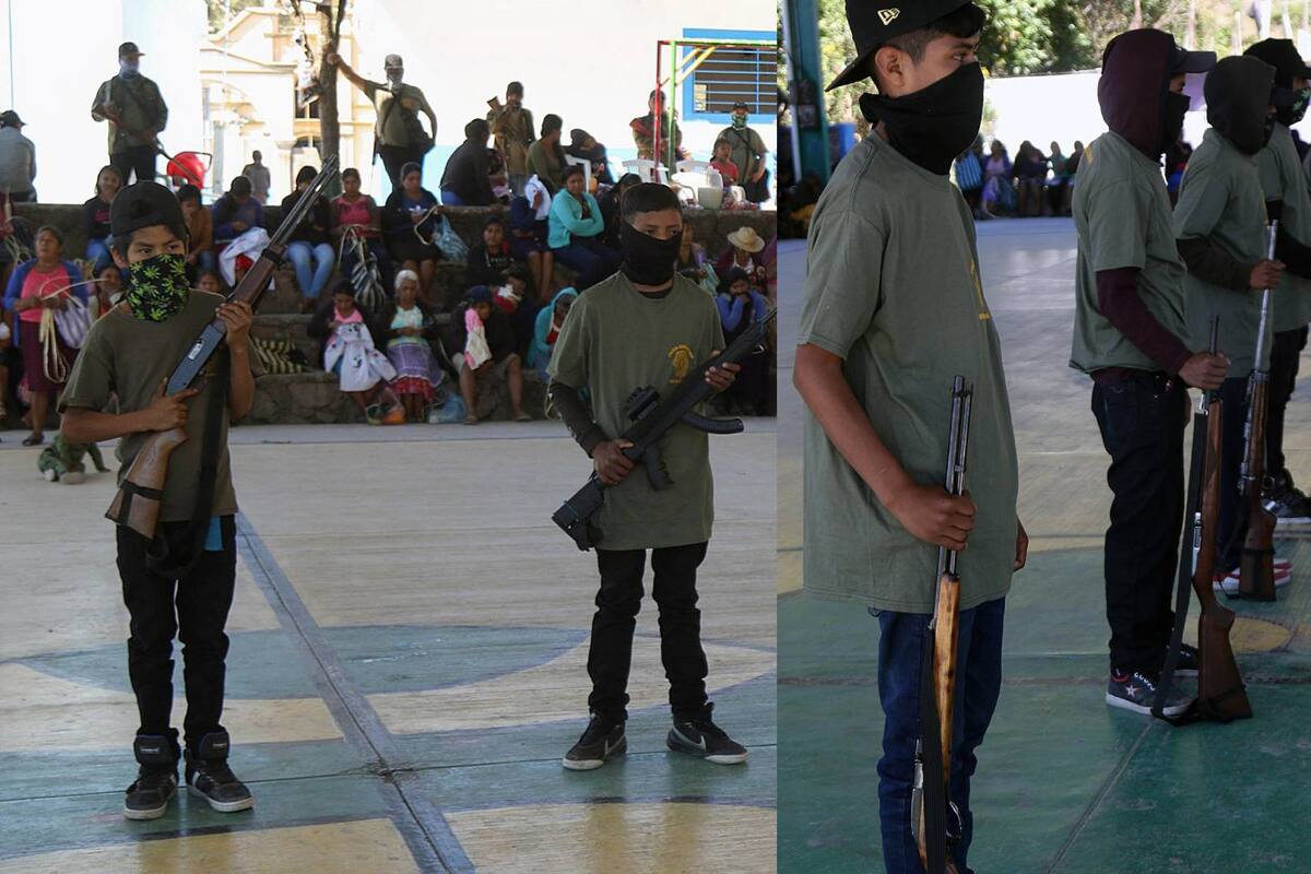 Dan armas a niños en Guerrero para defenderse del crimen organizado