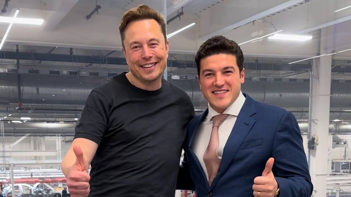 Ni Elon Musk ni Samuel García han declarado de momento sobre los terrenos de la Gigafactory de Tesla que la familia García Jiménez. | Twitter @samuel_garcias
