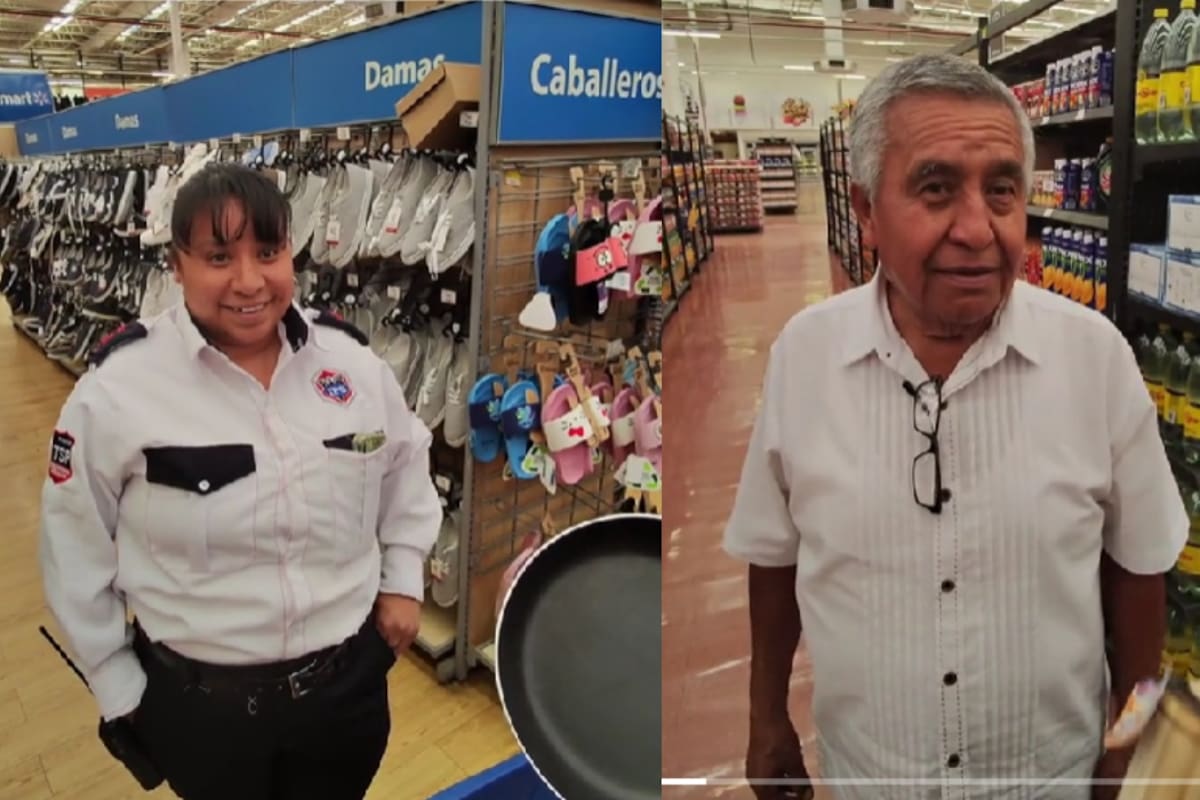 Hombre se graba en supermercado haciendo bromas a la gente: ‘Ando asaltando con este sartén