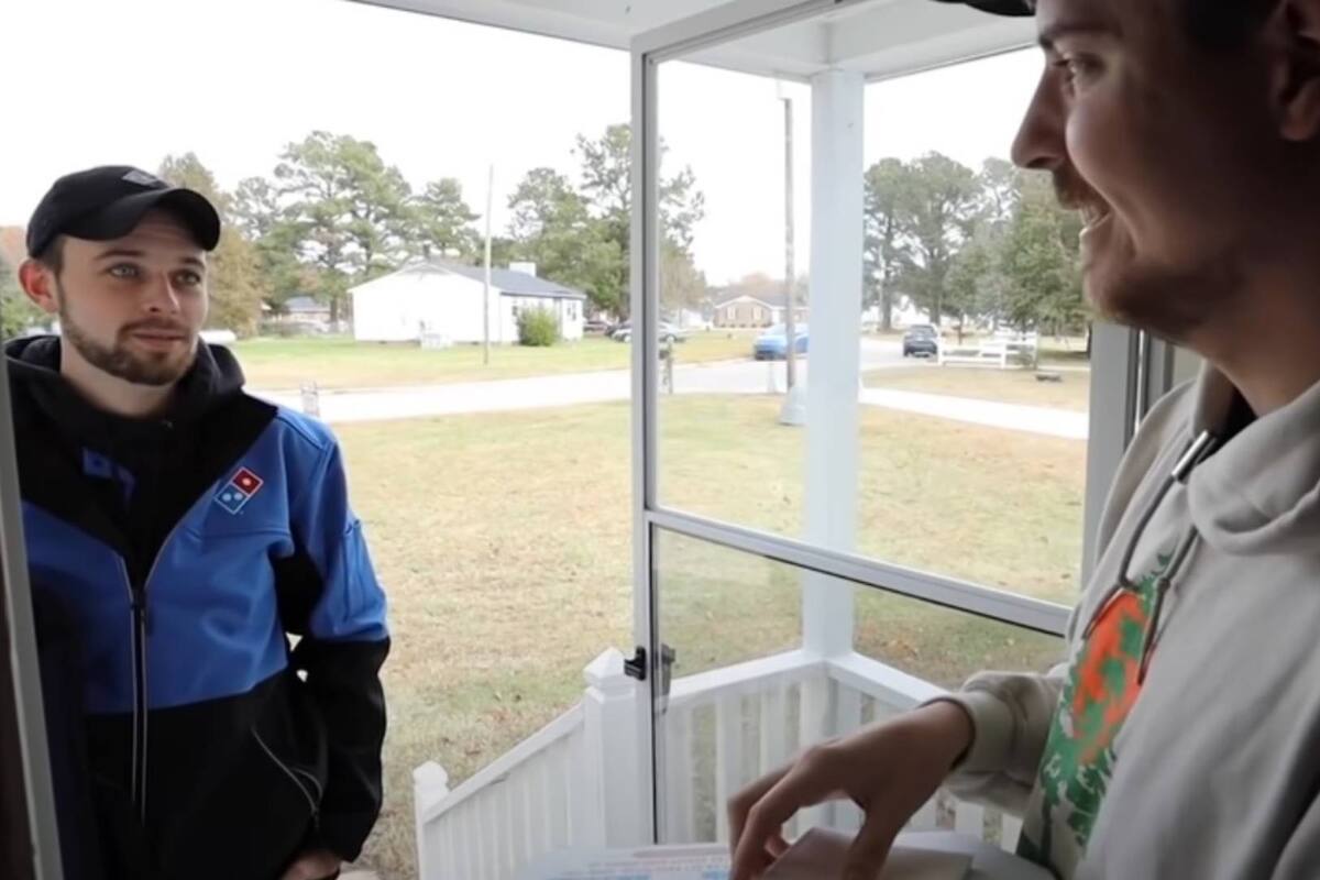 Piden una pizza y le dan una casa nueva de propina al repartidor