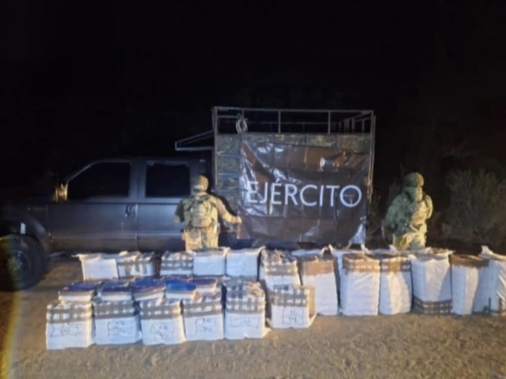 Decomisan mil 800 kilos de droga en San Quintín