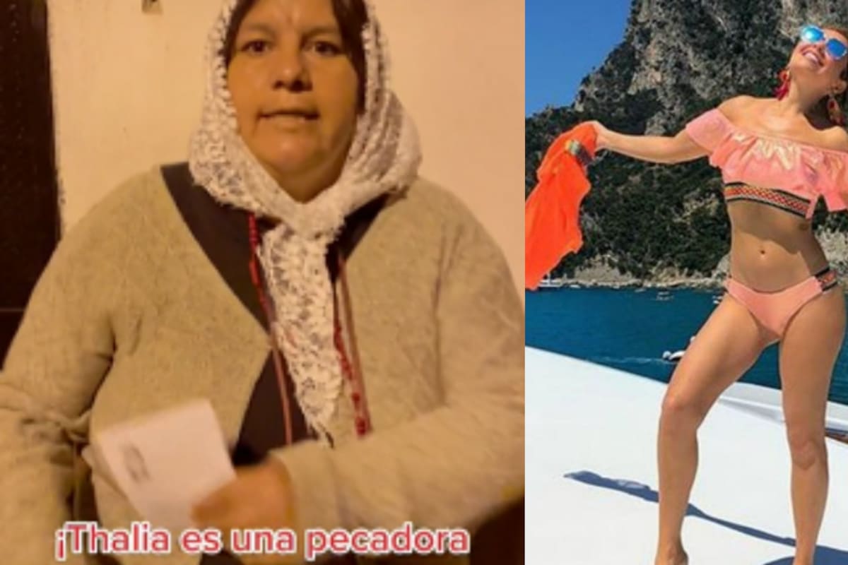 Señora religiosa se va con todo contra Thalía: “¡Tiene pacto con el diablo!”