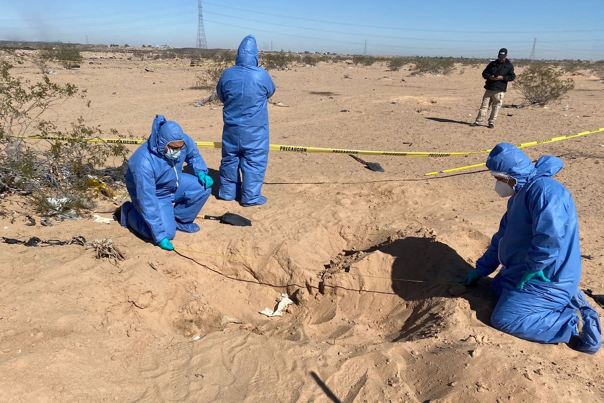 Hombres encontrados en fosa fueron estrangulados