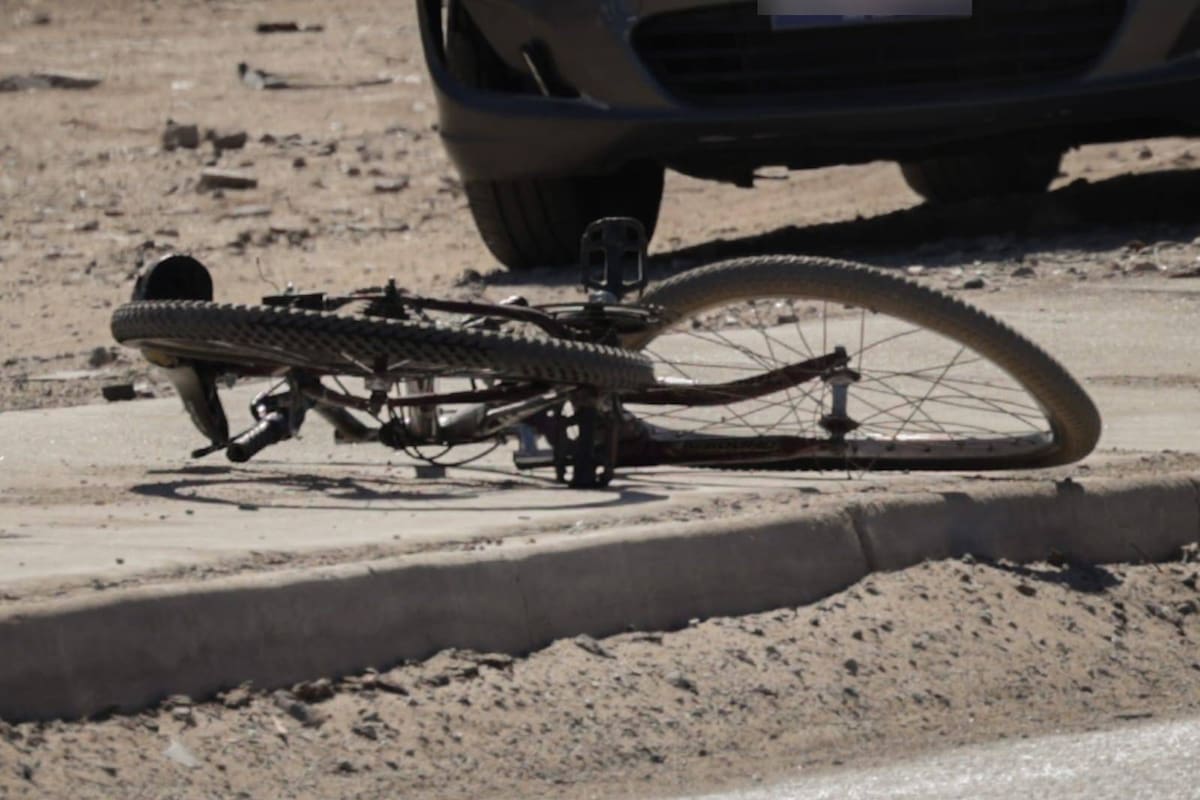 Mujer en bicicleta muere atropellada en la carretera a San Luis; conductor de 23 años detenido por exceso de velocidad