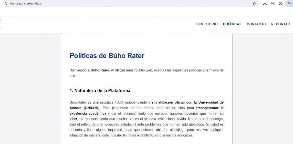 Entre las políticas está prohibido el lenguaje vulgar o ataques personales ajenos al desempeño docente.
Queda estrictamente prohibido publicar datos personales o información sensible de los maestros. FOTO: CORTESÍA