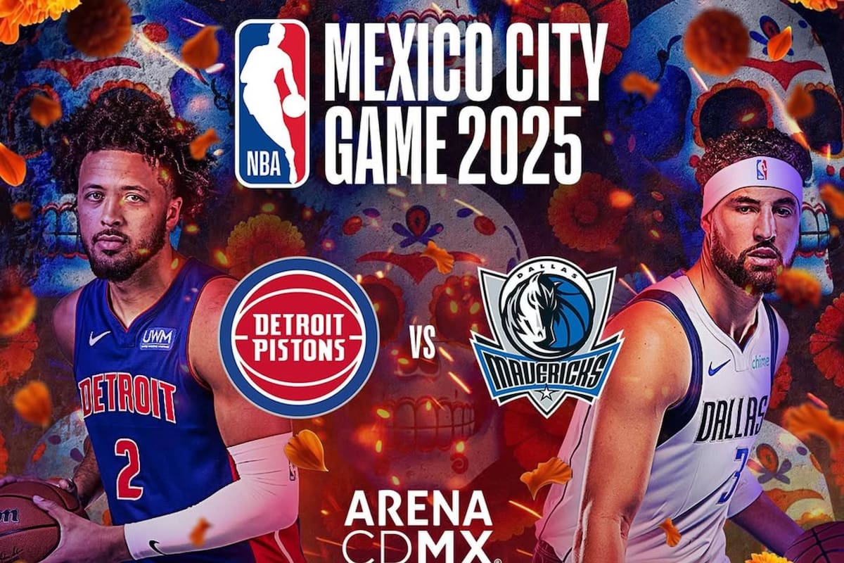 NBA hace oficial el Mexico City Game 2025: Pistons vs Mavericks