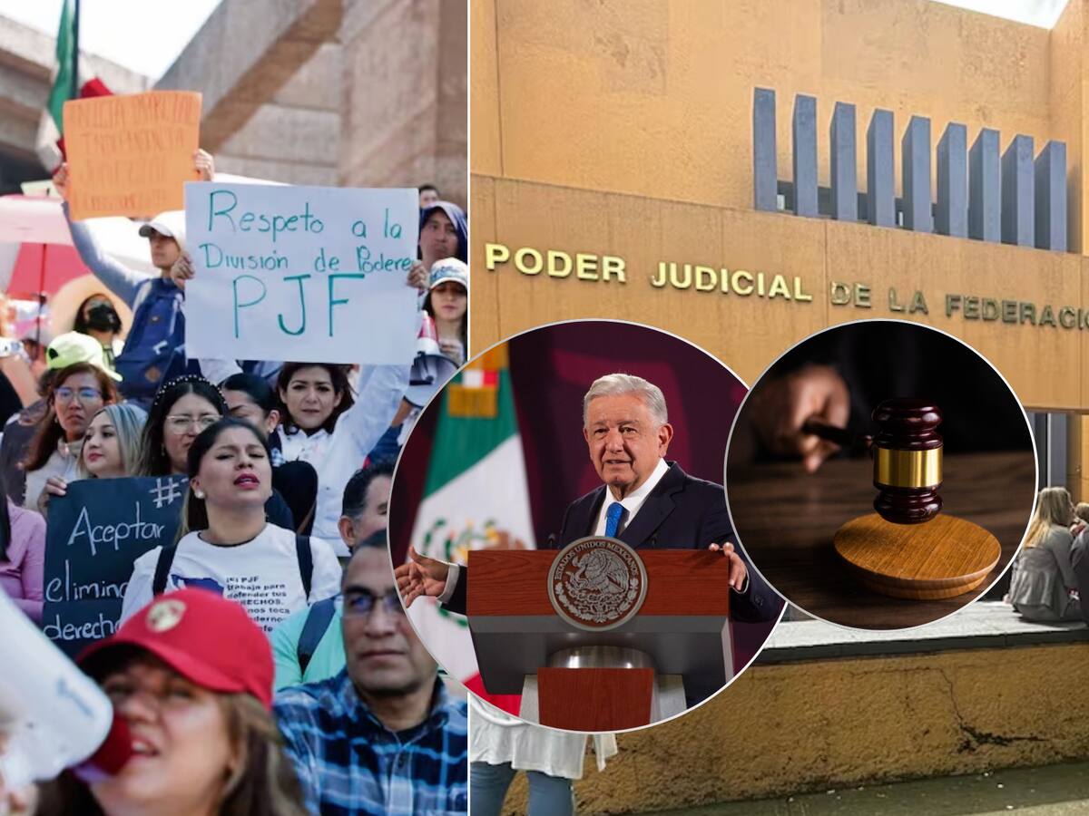 Este lunes, trabajadores del Poder Judicial iniciaron paro laboral indefinido por reforma pendiente de aprobación. | Crédito: El Universal/Archivo GH