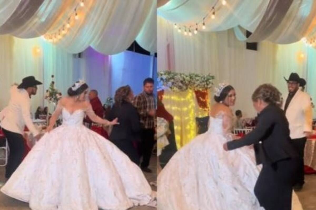 VIDEO: Tía pisotea vestido de novia y causa revuelo en TikTok