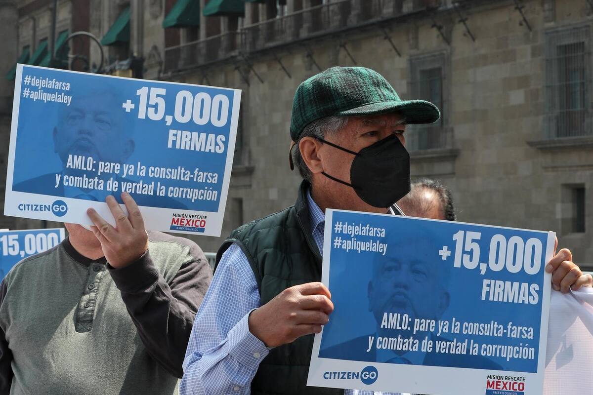 Consulta popular: "¡Deje la farsa!" y "aplique la ley", ONG pide a AMLO detener la iniciativa electoral