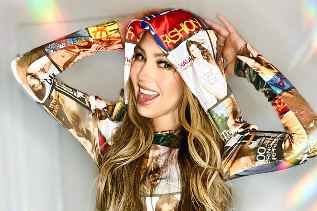 De sensual conejita se viste Thalía para celebrar la pascua