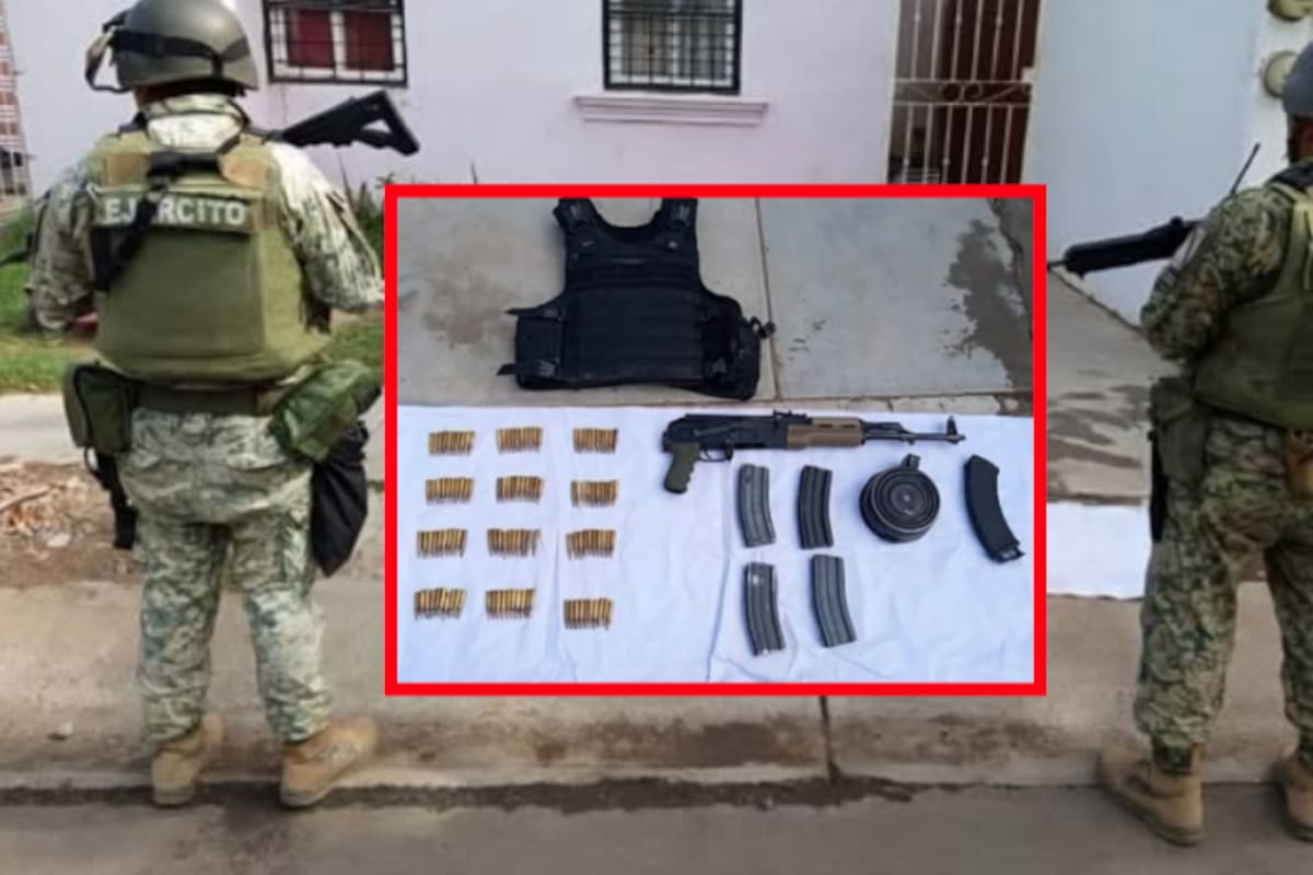 Aseguran arma larga y municiones tras reporte de disparos en Culiacán