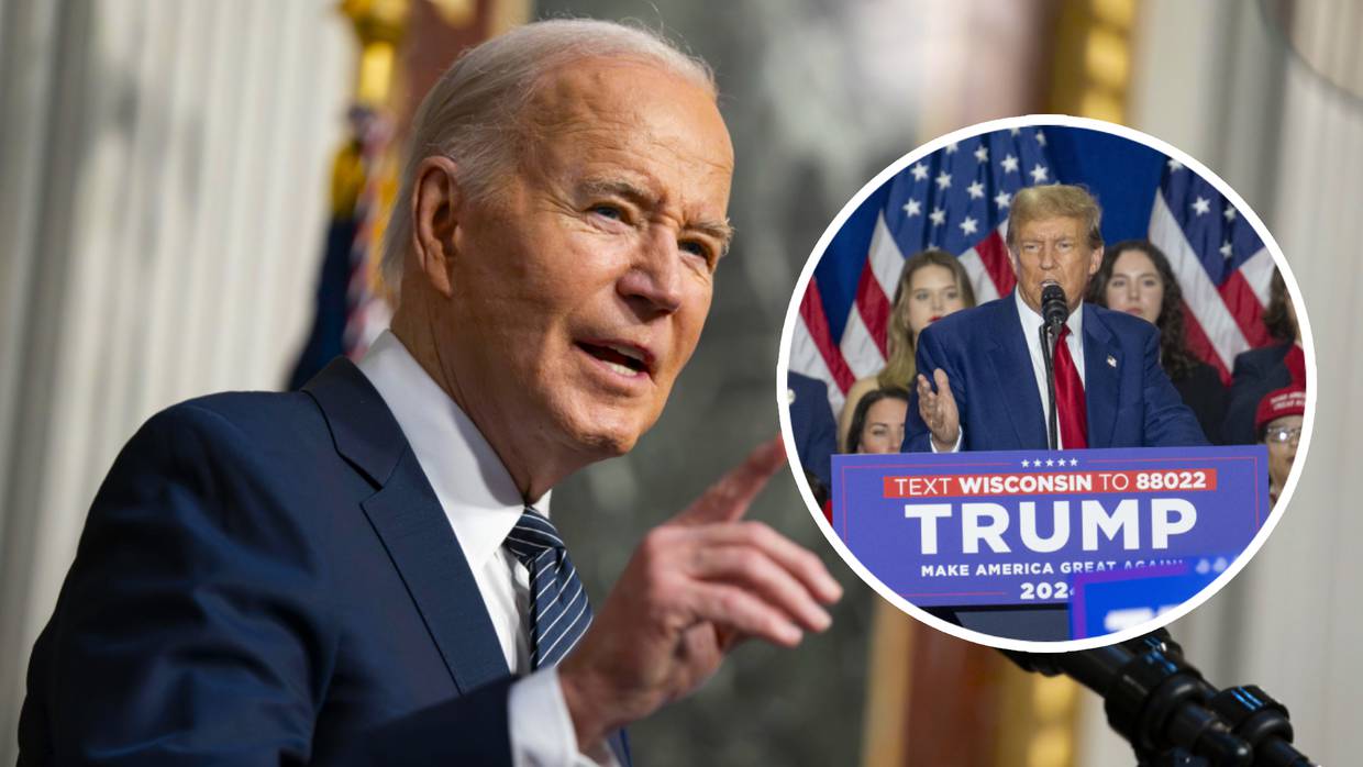 Joe Biden, ha vuelto a destacar su preocupación por su oponente republicano, Donald Trump. Foto: EFE/EPA/BONNIE CASH / POOL y EFE/EPA/ANDY MANIS