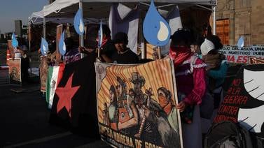 Indígenas protestan por despojo del agua en pueblos originarios de México