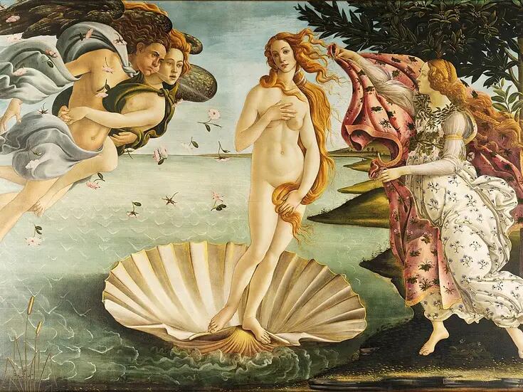 El nacimiento de Venus de Botticelli renovado con la inteligencia artificial