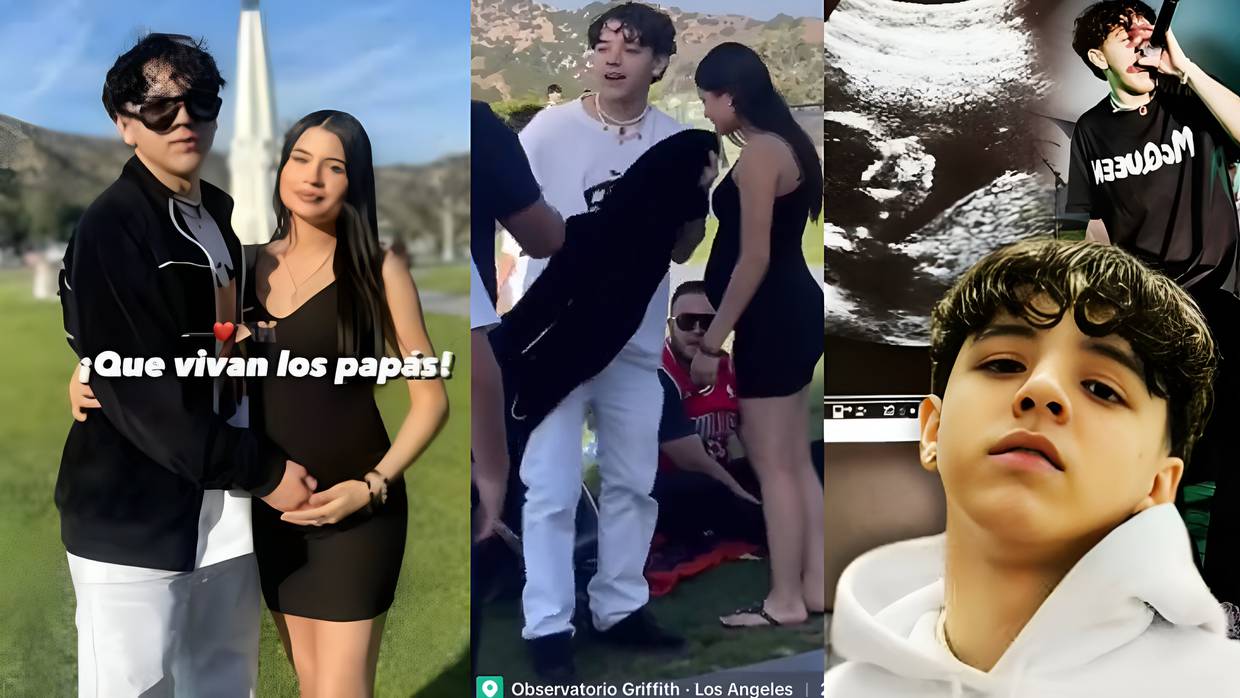 En las imágenes se ve a Xavi junto  a una joven mujer embarazada; especulan que será papá porque sostiene la "pancita" de ella.