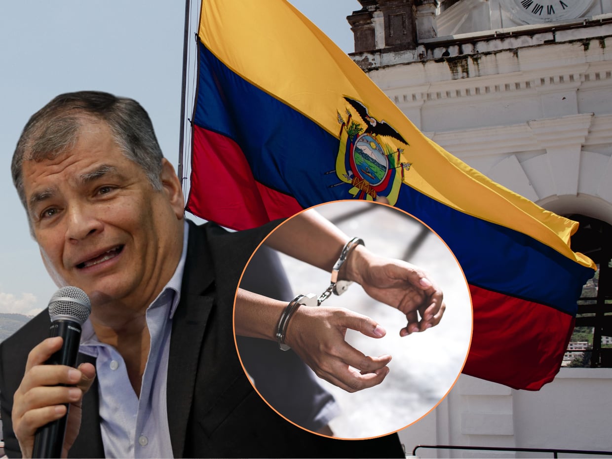 El 7 de abril del 2022, el expresidente de Ecuador, Rafael Correa, fue condenado a 8 años de prisión y pérdida durante 25 sus derechos políticos por cohecho agravado.| EFE