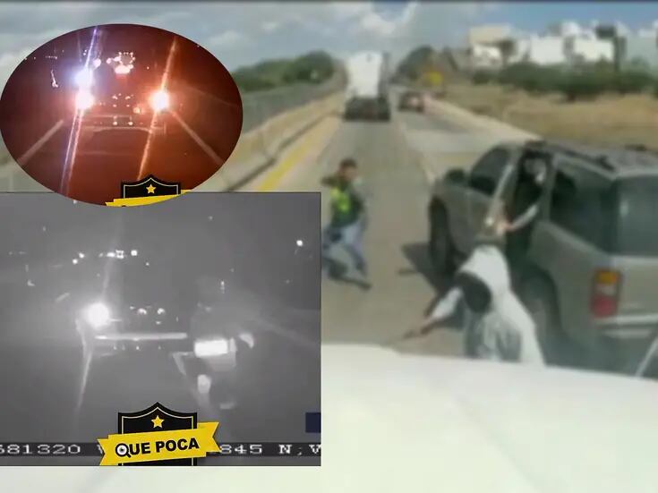 Tráileres embisten a supuestos ladrones en autopista Querétaro-Celaya