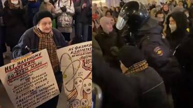 VIDEO VIRAL: Arrestan a una mujer de casi 90 años por protestar en contra de la guerra en Rusia