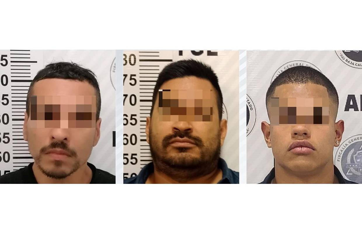 Los detenidos están identificados como Adalberto “N”, Michel Alfonso “N” y Juan Francisco “N”.
