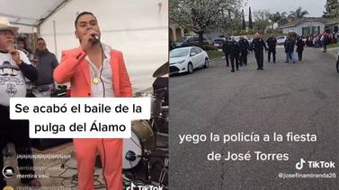 Llega la policía a fiesta de José Torres