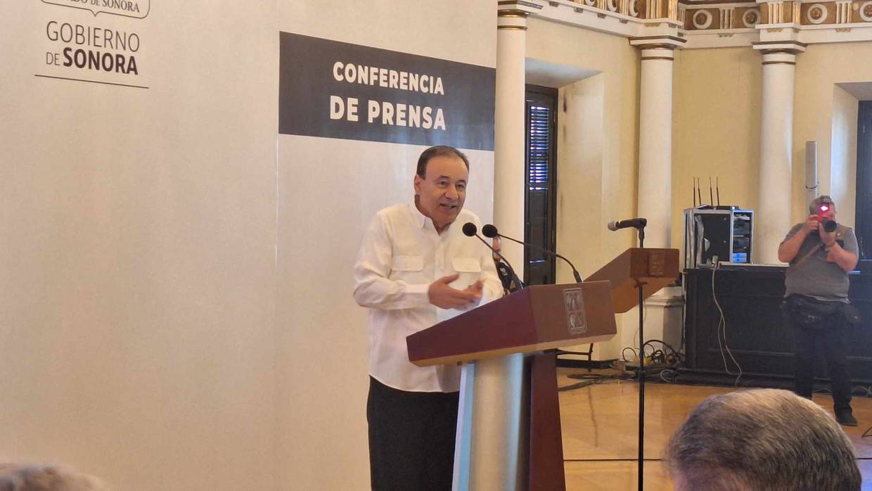 Alfonso Durazo Montaño, Gobernador del Estado de Sonora en conferencia / GH