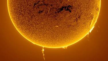 Impresionantes imágenes del Sol capturadas por un astrofotógrafo