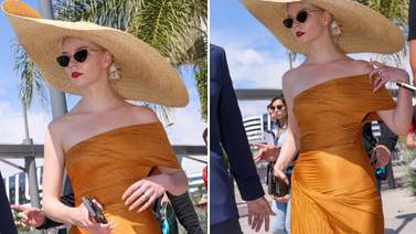  Anya Taylor-Joy deslumbra con sombrero gigante rumbo a Cannes; fan intenta sobrepasarse 