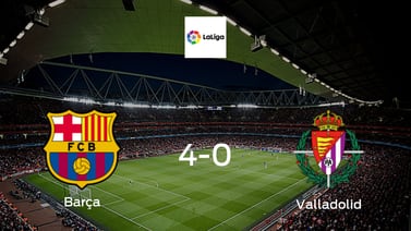 Tres puntos para el casillero de Barcelona tras pasar por encima de Real Valladolid (4-0)