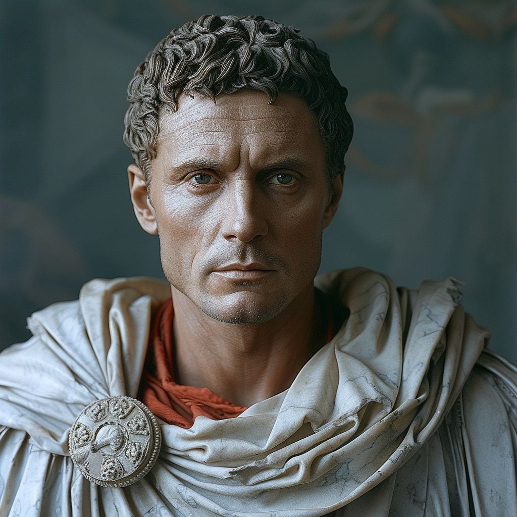 Así es como sería la apariencia de Julio César según la IA de Midjourney