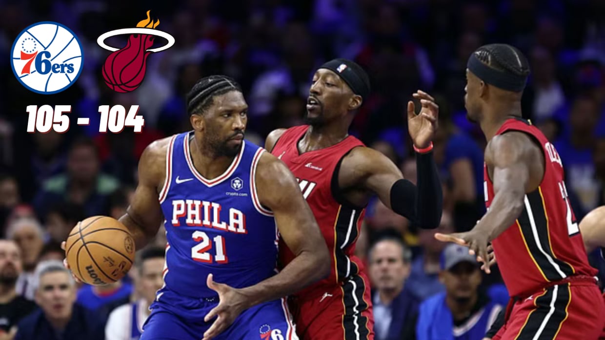 NBA: 76ers de Philly se clasifican a la postemporada de la NBA después de vencer al Miami Heat de Jimmy Butler 105-104 en pleno Play-In
