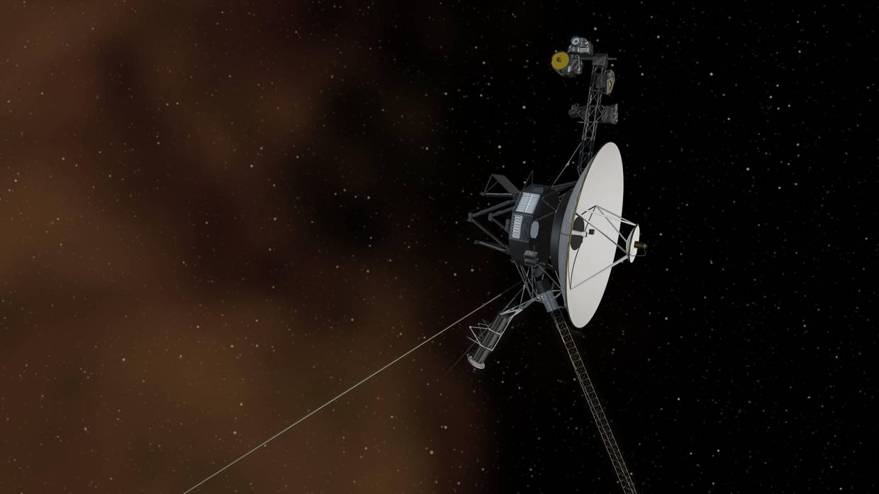 Fotografía de la sonda Voyager-1.