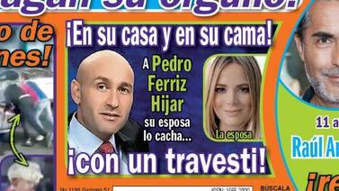 ¡Lo cachan con un travesti!: Esposa de Pedro Ferriz Hijar vio a su marido con otra