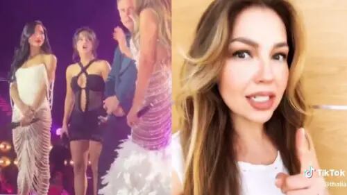 Thalía revela la VERDAD sobre su presunta discusión con Becky G en los Latin American Music Awards